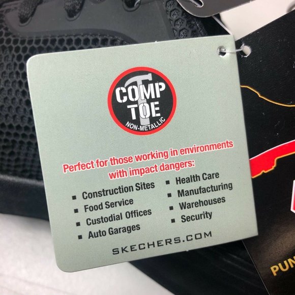 Skechers Electrical Hazard Comp Toe Work Memory Foam Sneakers Womens 8.5 Black - Picture 12 of 12